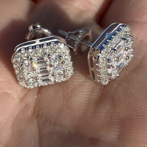 NEW 925 sterling silver stud earrings - Picture 5 of 5